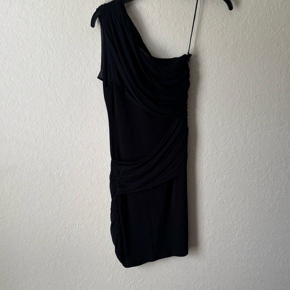 Alice + Olivia | Women's Cici One Shoulder Silk Stretchy Mini Dress Size XS - Picture 3 of 7